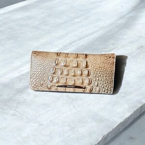 Brahmin Brown Crocodile Embossed wallet